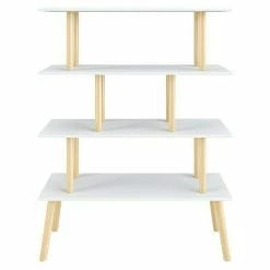 BAUHAUS Phönix Scandi Regal L X B X H: 35 X 115 X 150 Cm, Weiß, Traglast: 10 Kg/Boden