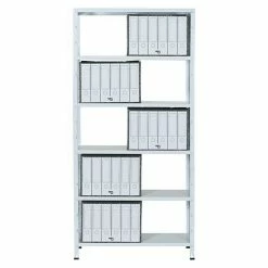 BAUHAUS Regalux Aktenregal Office 100 30 X 100 X 209 Cm, Traglast: 60 Kg/Boden, Weiß -Regale Verkaufsladen 12 106