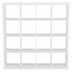 BAUHAUS Regal L X B X H: 39,2 X 146,6 X 146,6 Cm, Weiß -Regale Verkaufsladen 12 1124