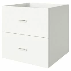 BAUHAUS Phönix Fortuna Container L X B X H: 33,4 X 34,1 X 34,1 Cm, Weiß, Anzahl Schubladen: 2 Stk., Passend Für: Phönix Regale Fortuna -Regale Verkaufsladen 12 1145