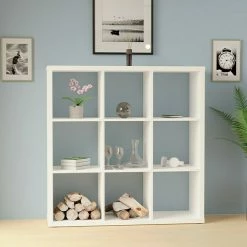 BAUHAUS Regal L X B X H: 39,2 X 111,7 X 111,7 Cm, Weiß -Regale Verkaufsladen 12 1155