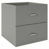 BAUHAUS Phönix Fortuna Container L X B X H: 33,4 X 34,1 X 34,1 Cm, Grau, Anzahl Schubladen: 2 Stk., Passend Für: Phönix Regale Fortuna