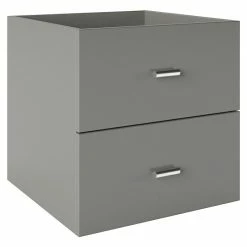 BAUHAUS Phönix Fortuna Container L X B X H: 33,4 X 34,1 X 34,1 Cm, Grau, Anzahl Schubladen: 2 Stk., Passend Für: Phönix Regale Fortuna