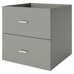 BAUHAUS Phönix Fortuna Container L X B X H: 33,4 X 34,1 X 34,1 Cm, Grau, Anzahl Schubladen: 2 Stk., Passend Für: Phönix Regale Fortuna -Regale Verkaufsladen 12 1167