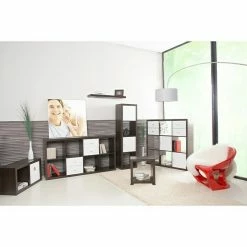 BAUHAUS Phönix Caro Regal L X B X H: 35 X 43 X 150 Cm, Schwarz -Regale Verkaufsladen 12 1172