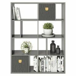 BAUHAUS Phönix Fortuna Raumteiler Mit Stauraumboxen L X B X H: 34 X 112,5 X 146,6 Cm, Grau, Anzahl Fächer: 12