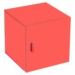 BAUHAUS Phönix Caro Container Stor It L X B X H: 34 X 34 X 34 Cm, 1 Metallgriff, Rot