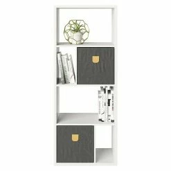 BAUHAUS Phönix Fortuna Raumteiler Mit Stauraumboxen L X B X H: 34 X 58 X 146,6 Cm, Weiß, Anzahl Fächer: 6