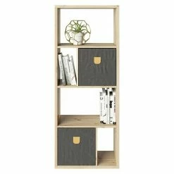 BAUHAUS Phönix Fortuna Raumteiler Mit Stauraumboxen L X B X H: 34 X 58 X 146,6 Cm, Eiche, Anzahl Fächer: 6