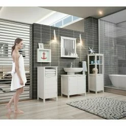 BAUHAUS Phönix City Regal L X B X H: 30 X 35 X 80 Cm, Weiß -Regale Verkaufsladen 12 1221