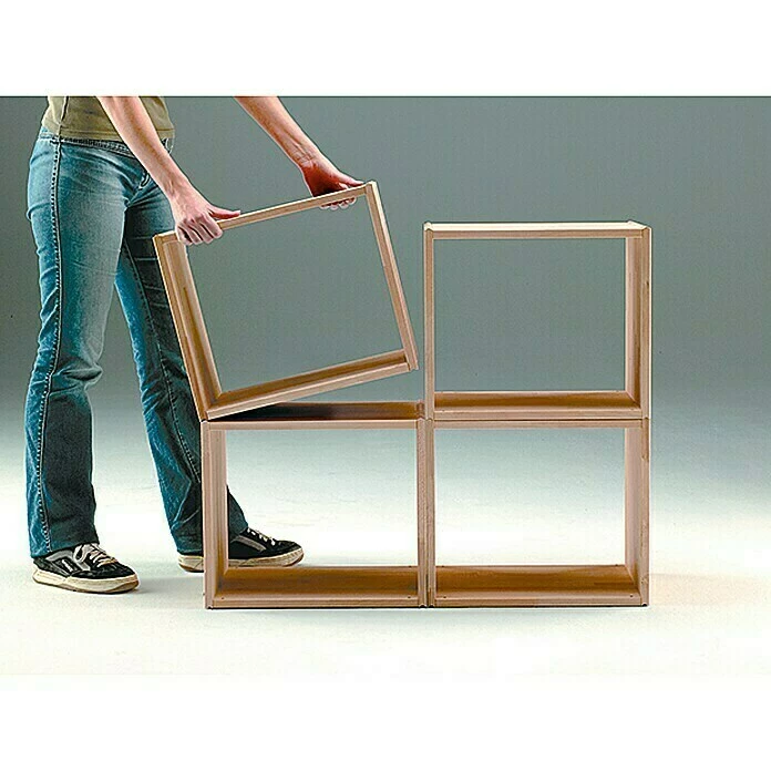 BAUHAUS Regalux Regalwürfel 45,6 X 35 X 39 Cm, Buche 2 BAUHAUS Regalux Regalwürfel 45,6 X 35 X 39 Cm, Buche – Bild 2