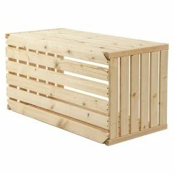 BAUHAUS HolzZollhaus Holzkiste A 1/1 35 X 70 X 35 Cm, Gehobelt, Natur -Regale Verkaufsladen 12 161