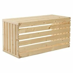 BAUHAUS HolzZollhaus Holzkiste A 1/1 35 X 70 X 35 Cm, Gehobelt, Natur -Regale Verkaufsladen 12 162