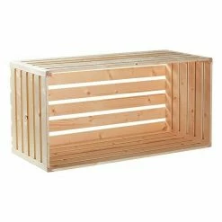 BAUHAUS HolzZollhaus Holzkiste A 1/1 35 X 70 X 35 Cm, Gehobelt, Natur -Regale Verkaufsladen 12 163
