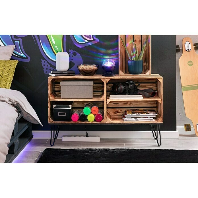 BAUHAUS Holzregal Johanna B X H: 40 X 50 Cm, Holz, Braun 4 BAUHAUS Holzregal Johanna B X H: 40 X 50 Cm, Holz, Braun â Bild 4