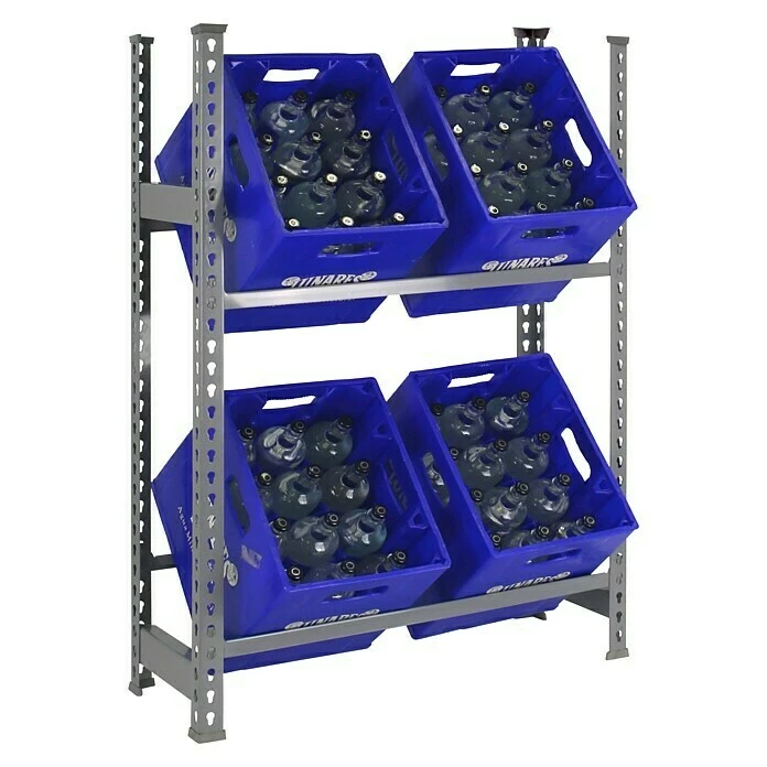 BAUHAUS Simonrack Simonbottle Metall-Getränkekistenregal Bottleclick L X B X H: 30 X 80 X 100 Cm, Traglast: 100 Kg/Boden, Anzahl Böden: 2, Grau 1 BAUHAUS Simonrack Simonbottle Metall-Getränkekistenregal Bottleclick L X B X H: 30 X 80 X 100 Cm, Traglast: 100 Kg/Boden, Anzahl Böden: 2, Grau