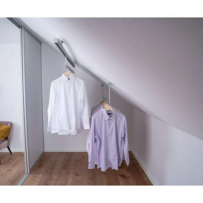 BAUHAUS Room Plaza Easy Doing Kleiderstange Passend Für: Room Plaza Easy Doing Schiebetür-Bau-Sets, Länge: 1.000 Mm, Fest 5 BAUHAUS Room Plaza Easy Doing Kleiderstange Passend Für: Room Plaza Easy Doing Schiebetür-Bau-Sets, Länge: 1.000 Mm, Fest – Bild 5