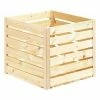 BAUHAUS HolzZollhaus Holzkiste A 1/2 35 X 35 X 32 Cm, Gehobelt, Natur