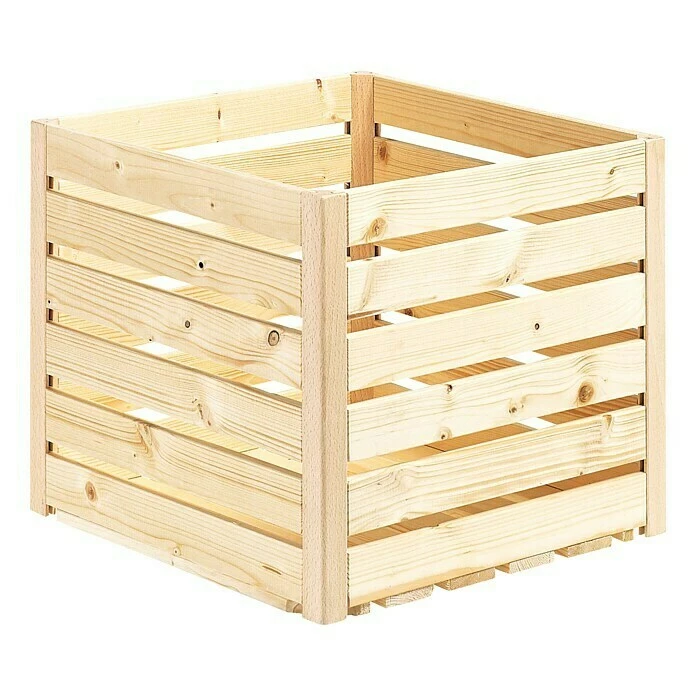 BAUHAUS HolzZollhaus Holzkiste A 1/2 35 X 35 X 32 Cm, Gehobelt, Natur 1 BAUHAUS HolzZollhaus Holzkiste A 1/2 35 X 35 X 32 Cm, Gehobelt, Natur