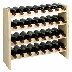 BAUHAUS Astigarraga Weinregal L X B X H: 25 X 68 X 30 Cm, Anzahl Flaschen: 16 Stk. -Regale Verkaufsladen 12 292