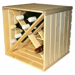 BAUHAUS HolzZollhaus Holzkiste A 1/2 35 X 35 X 32 Cm, Passend Für: 12 Weinflaschen