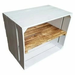 BAUHAUS Holzregal Johanna B X H: 40 X 30 Cm, Holz, Weiß/Braun