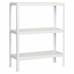 BAUHAUS Simonrack Homeclick Metallregal Plus L X B X H: 30 X 100 X 90 Cm, Traglast: 150 Kg/Boden, Anzahl Böden: 3 Stk., Stecken, Weiß