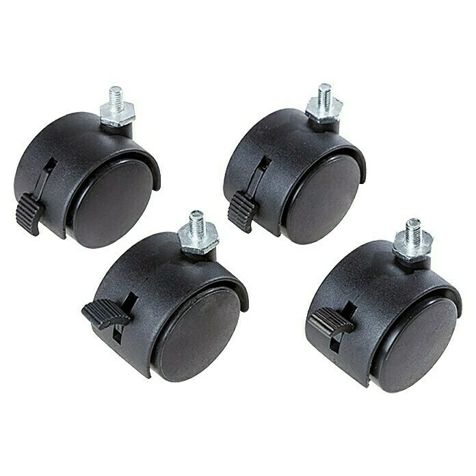 BAUHAUS Regalux Clever Rollen-Set 4 Stk. 1 BAUHAUS Regalux Clever Rollen-Set 4 Stk.