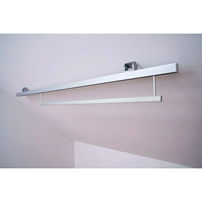 BAUHAUS Room Plaza Easy Doing Kleiderstange Passend Für: Room Plaza Easy Doing Schiebetür-Bau-Sets, Länge: 1.000 Mm, Fahrbar 2 BAUHAUS Room Plaza Easy Doing Kleiderstange Passend Für: Room Plaza Easy Doing Schiebetür-Bau-Sets, Länge: 1.000 Mm, Fahrbar – Bild 2