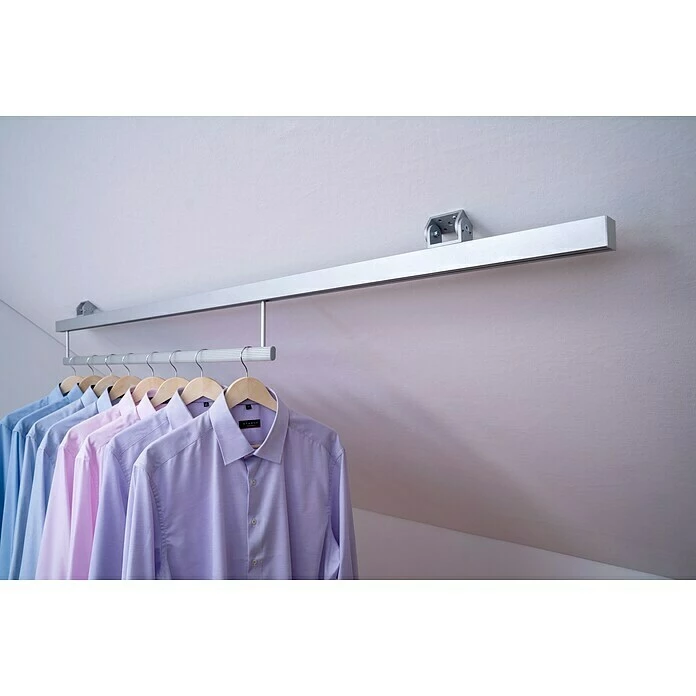 BAUHAUS Room Plaza Easy Doing Kleiderstange Passend Für: Room Plaza Easy Doing Schiebetür-Bau-Sets, Länge: 1.000 Mm, Fahrbar 4 BAUHAUS Room Plaza Easy Doing Kleiderstange Passend Für: Room Plaza Easy Doing Schiebetür-Bau-Sets, Länge: 1.000 Mm, Fahrbar – Bild 4