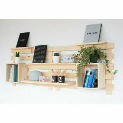 BAUHAUS Astigarraga Tetris Wandregal L X B X H: 40 X 12 X 9,5 Cm, Kiefernholz -Regale Verkaufsladen 12 368