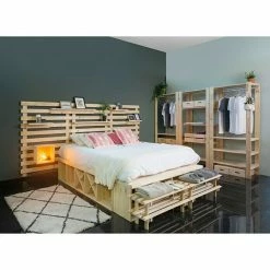 BAUHAUS Astigarraga Tetris Wandregal L X B X H: 40 X 12 X 9,5 Cm, Kiefernholz -Regale Verkaufsladen 12 369