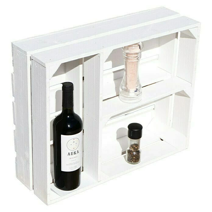 BAUHAUS Holzregal Traute B X H: 16 X 40 Cm, Holz, Weiß 2 BAUHAUS Holzregal Traute B X H: 16 X 40 Cm, Holz, Weiß – Bild 2