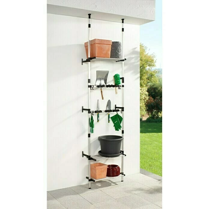 BAUHAUS Ruco Teleskop-Regal L X B X H: 66 X 32 X 300 Cm 1 BAUHAUS Ruco Teleskop-Regal L X B X H: 66 X 32 X 300 Cm