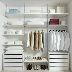 BAUHAUS Room Plaza Inside Smart Kleiderstangen-Set Geeignet Für: Inside Smart Regalsystem, Länge: 1.100 Mm, Chrom -Regale Verkaufsladen 12 412