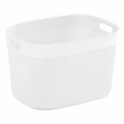 BAUHAUS Keter Korb Filo XL L X B X H: 33 X 44 X 27 Cm, Weiß