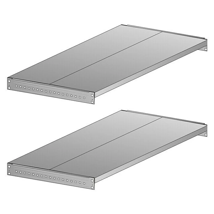 BAUHAUS Scholz System Fachboden-Set 1.000 X 400 Mm, Traglast: 140 Kg/Boden 1 BAUHAUS Scholz System Fachboden-Set 1.000 X 400 Mm, Traglast: 140 Kg/Boden