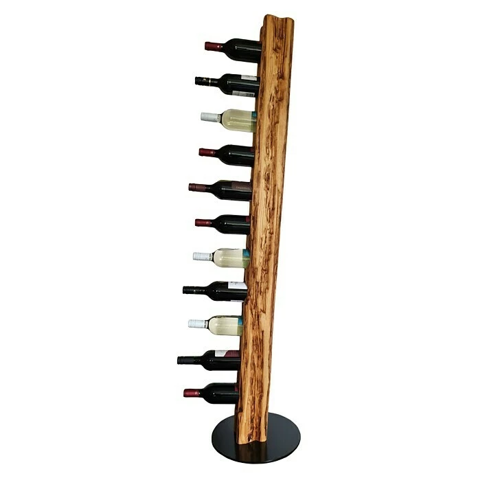 BAUHAUS Wood & Wishes Weinregal Premium Höhe: 158 Cm, Anzahl Flaschen: 11 Stk., Holz, Teak 2 BAUHAUS Wood & Wishes Weinregal Premium Höhe: 158 Cm, Anzahl Flaschen: 11 Stk., Holz, Teak – Bild 2