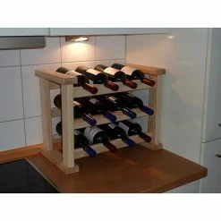 BAUHAUS Promadino Weinregal Medoc 53,8 X 30 X 40 Cm, Anzahl Flaschen: 12
