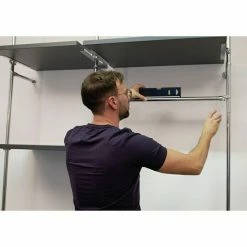 BAUHAUS Easy Connect Kleiderstangen-Set Passend Für: Easy Connect Regalsystem, 1.100 Mm -Regale Verkaufsladen 12 551