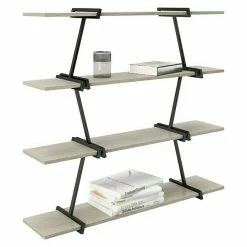 BAUHAUS Phönix Regal Babylon L X B X H: 30 X 120 X 134 Cm, Eiche, Traglast: 10 Kg/Boden -Regale Verkaufsladen 12 586