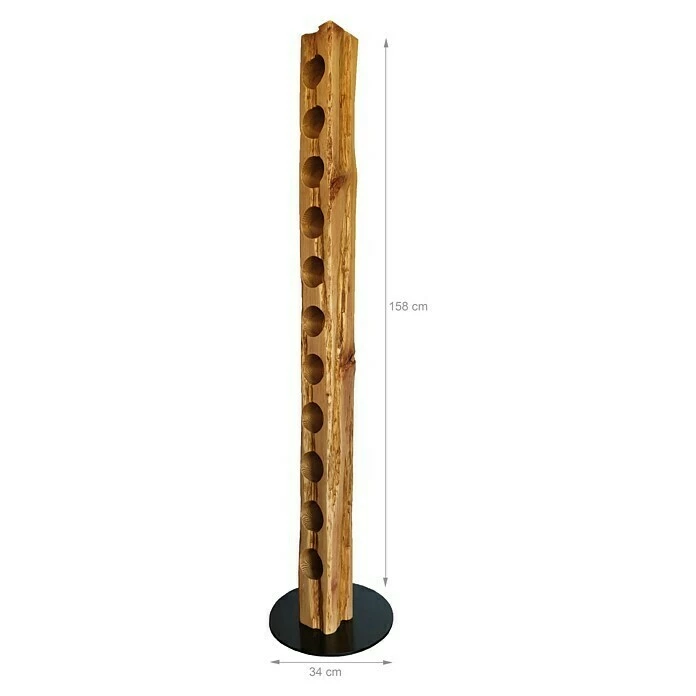 BAUHAUS Wood & Wishes Weinregal Premium Höhe: 158 Cm, Anzahl Flaschen: 11 Stk., Holz, Kiefer 5 BAUHAUS Wood & Wishes Weinregal Premium Höhe: 158 Cm, Anzahl Flaschen: 11 Stk., Holz, Kiefer – Bild 5