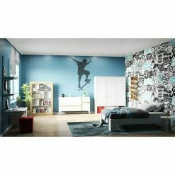 BAUHAUS Phönix Regal Frame L X B X H: 31,5 X 108,8 X 158,8 Cm, Holzfarben/Weiß, Traglast: 5 Kg/Boden -Regale Verkaufsladen 12 640