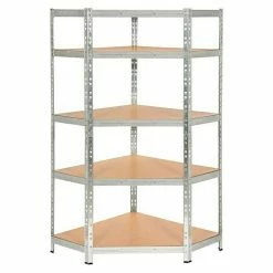 BAUHAUS Regalux Metall-Eckregal L X B X H: 40 X 90 X 180 Cm, Traglast: 175 Kg/Boden