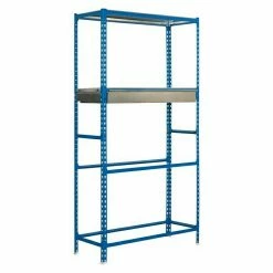 BAUHAUS Simonrack Simongarage Metall-Reifenregal Box Plus L X B X H: 40 X 100 X 200 Cm, Traglast: 200 Kg/Boden, Anzahl Böden: 4 Stk., Stecken, Blau