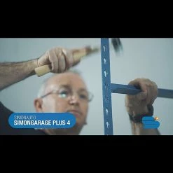 BAUHAUS Simonrack Simongarage Metall-Reifenregal Box Plus L X B X H: 40 X 100 X 200 Cm, Traglast: 200 Kg/Boden, Anzahl Böden: 4 Stk., Stecken, Blau -Regale Verkaufsladen 12 694