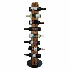 BAUHAUS Wood & Wishes Weinregal Premium Seitlich Höhe: 113 Cm, Anzahl Flaschen: 8 Stk., Holz, Nussbaum