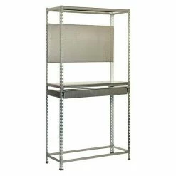 BAUHAUS Simonrack Simonracing Metall-Reifenregal Box Plus L X B X H: 40 X 100 X 200 Cm, Traglast: 200 Kg/Boden, Anzahl Böden: 3 Stk., Silber