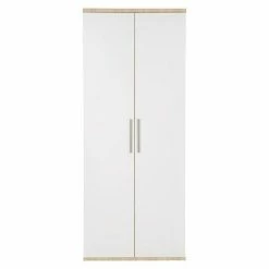 BAUHAUS Phönix Chicago Regal L X B X H: 40 X 80 X 196 Cm, Weiß/Eiche Sand, Traglast: 5 Kg/Boden -Regale Verkaufsladen 12 729