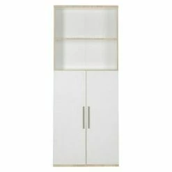 BAUHAUS Phönix Chicago Regal L X B X H: 40 X 80 X 196 Cm, Weiß/Eiche Sand, Traglast: 5 Kg/Boden -Regale Verkaufsladen 12 730